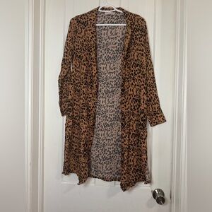 Women's size‎ medium Philosophy Leopard Print Cardigan, long cardigan